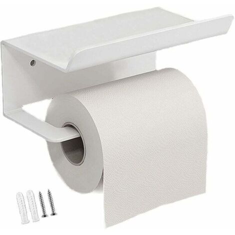 Stainless steel toilet paper holder, towel holder, toilet paper holder with shelf for bathroom and kitchen (1/3)