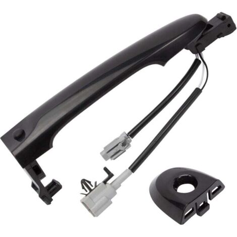 Left exterior door handle (driver's side) suitable for Nissan Juke F15 (2010–2022), black, part numbers: 80644-1FA5A, 80644-3WC2A, 80640-3WC2A (1/4)