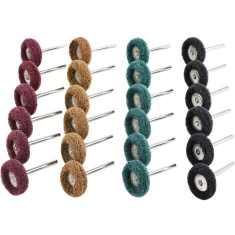 40-piece polishing set for drills, Dremel accessories, 25 mm sanding pads for Dremel rotary tools, grit 80/150/240/300, polishing accessories for wood, calculators, jewelry and clock faces (1/5)