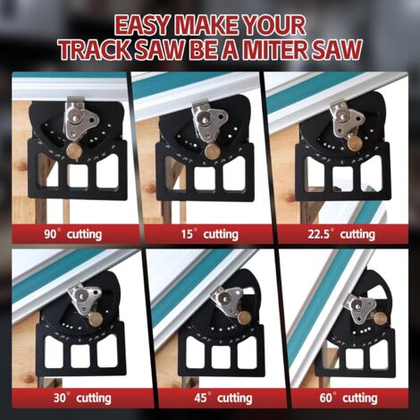 Adjustable angle guide rail, multi-angle cutting from -60 to 60 degrees ...