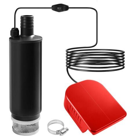 Battery-powered submersible pump, compatible with Milwaukee 18V battery, mini water, diesel, water and fuel pump adapter with sediment filters (1/5)