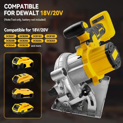 DW 18V/20V cordless circular saw, 6200 rpm, 3 x 125 mm saw blades, 32 ...