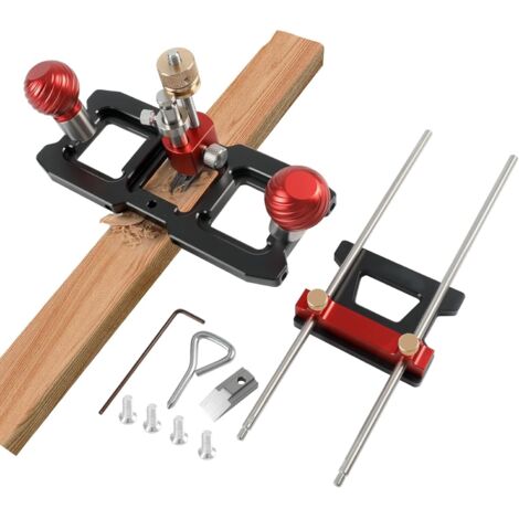 Versatile, hand-held plane – woodworking tool with a smooth surface – portable plane for cleaning or extending the groove bottom (1/5)