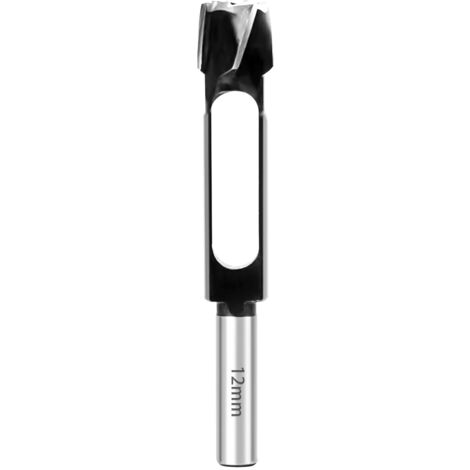 Wood drill bit with 13 mm shank, deep hole drill bit, core drill bit for woodworking, furniture making (12 mm)