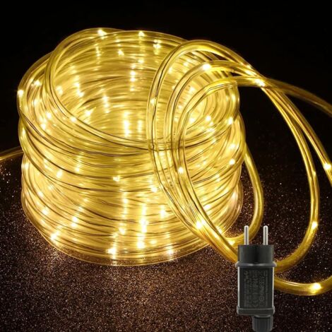 20m long LED string lights with 200 warm white LEDs, timer, 8 modes and dimmable brightness, ideal for Christmas, decoration and parties. (1/5)