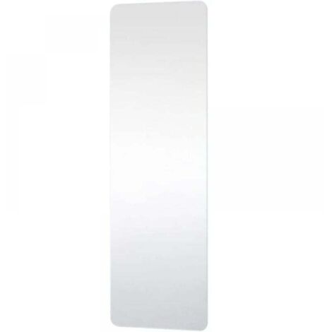 Easy-to-remove self-adhesive wall mirror, impact-resistant PET resin mirror plate, wall-mounted safety mirror for interior decoration (H 150 x W 50 cm)