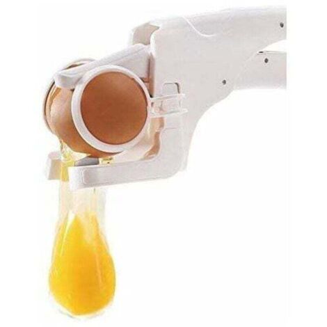 Splinter-free egg cracker, kitchen accessory, egg yolk separator, egg white separator, kitchen utensil (1/4)