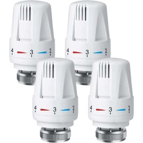 4-part thermostatic radiator valve head, thermostatic radiator valve head, thermostatic radiator valve, thermostatic head M30 x 1.5 (1/4)