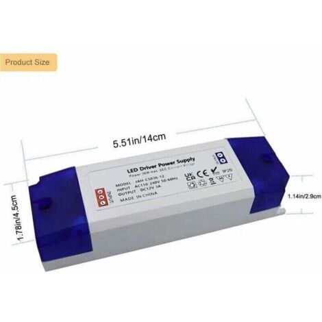 12V LED Transformer - 230V to 12V LED Transformer - 0-36W LED ...