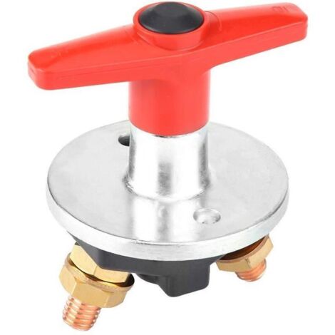 12V battery disconnect switch for MF 37 tractors. Universal fixed key disconnect switch for 12V-60V car batteries. (1/4)
