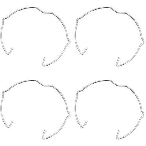 36 fixing rings for GU10 MR16 50 mm spotlights, silver, horn-shaped spring clips for mounting LED lamps or recessed spotlights (1/4)