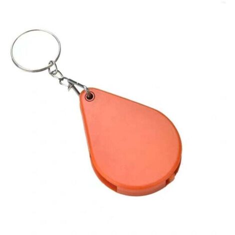Set of 2 portable pocket magnifiers, mini folding magnifiers, for reading and jewelry inspection for visually impaired people (red, 9.5 × 3.5 cm) (1/4)