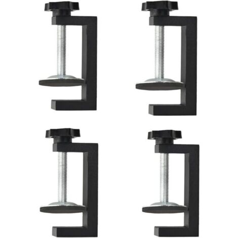 G-clamps for woodworking, adjustable screw clamps for wood, heavy-duty mini C-clamp set for woodworking, universal desktop clamp with wide and stable jaw (1/4)