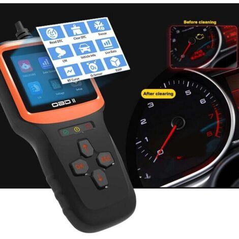 OBD2 Diagnostic Tool: Automotive Diagnostic Device – Engine Fault Code Reader – Full OBDII Functions – Diagnostic Tool for OBD Vehicles (1/4)