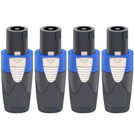 pcs speakon connectors, suitable for NL4FX speakon plug connectors, 4-pin female to NL4FC male converter, NL2FX 4-pole plug for Powercon twist-lock speakers
