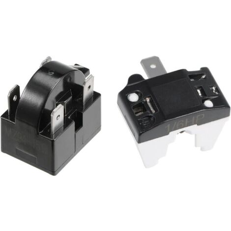 PTC Start Relay and Compressor Overload Protector for Refrigerators, Coolers, and Chillers Accessories (1/2)