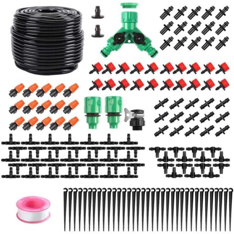 Garden Irrigation System, 158 Pieces Drip Irrigation Kit, Automatic Drip Irrigation Kit with 40 Meter Hose, Automatic Watering Kit for Garden Lawn Greenhouse Plants (1/5)