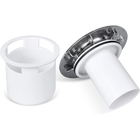 Replacement cover for 115 mm shower siphon, chrome cover, fast flow, shower tray drain (1/5)