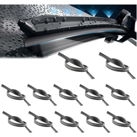 12 Pieces Rubber Wiper Blades, Replacement Rubber Wiper Blades, 800mm Refills, Universal Wiper Strips (1/5)