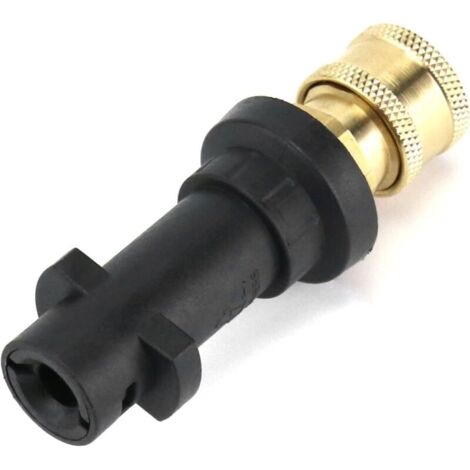 Universal Adapter with 1/4" Quick Female Connection for Kärcher - Instant Connection for K2 to K7 (Black Adapter) (1/5)