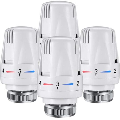 2PCS Thermostatic Radiator Head M30 x 1.5 Thermostatic Valves for Radiators, Replacement Radiator Thermostat Valve Head for Home and Office (1/5)