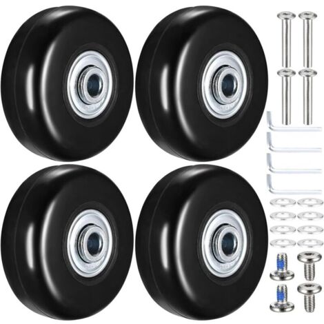 Pcs 50x18mm Rubber Suitcase Wheels for Luggage and Trolleys (1/5)