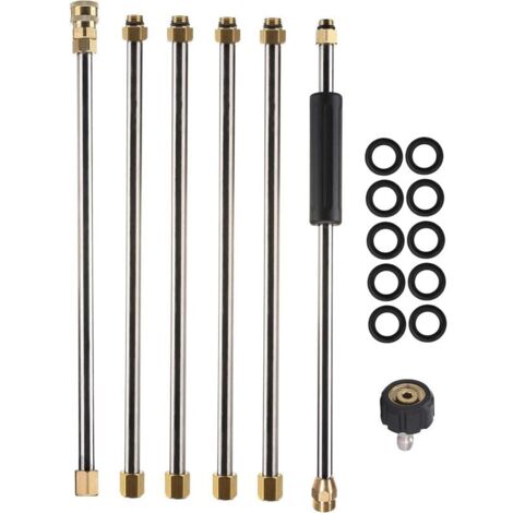 Pressure Washer Extension Cord, 90" Pressure Washer Lance, 1/4" Quick Connect, M22, 4000 PSI (1/5)
