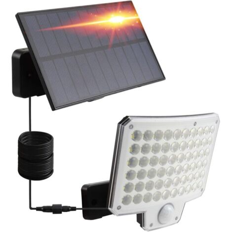 da LIGHT Outdoor Solar Lights - 240 LEDs - Super Bright - IP65 Waterproof - With Motion Detector - Security Wall Light for the Garden - With 5m Cable (1/5)