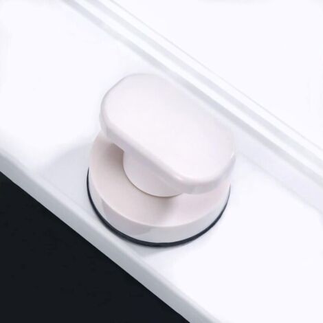 The powerful suction cup handle is suitable for glass doors and windows, as well as cabinets. It features seamless installation, is washable, and can be reused. (1/5)
