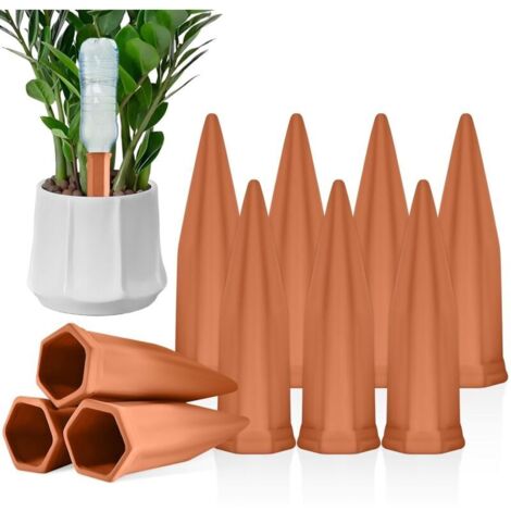 Self Watering Drippers,10pcs Mud Watering Cones for Indoor Plants Balcony Planters Holiday Watering Plants Watering Sets (1/5)
