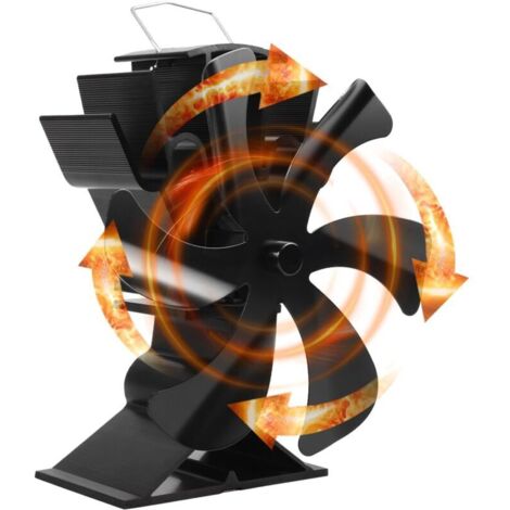 6-blade fan for wood stoves - Wood stove fan for wood-burning stoves (1/5)