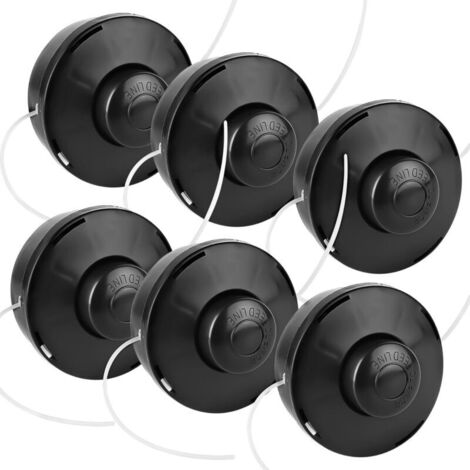 Set of 6 dual-line trimmer heads - Line spool with automatic tip (1/5)
