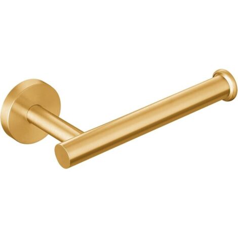 Toilet Paper Roll Holder, Wall Mounted with Screws for Bathroom, Kitchen, Laundry Room, Modern Design, Holds Toilet Paper Rolls, Gold Stainless Steel (1/5)
