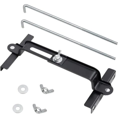 Adjustable battery support - 23cm/9 inch bolts, universal adjustable battery crossmember with J-bolt, suitable for cars and SUVs, good contact, corrosion resistant (1/5)