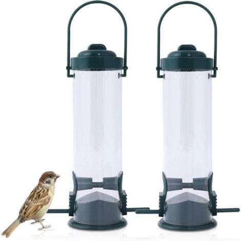 Outdoor Bird Feeder, Bird Feeder, Hanging Bird Feeder with Lid, Waterproof Seed Feeder for Wild Birds, Outdoor Garden - Fei Yu (1/5)
