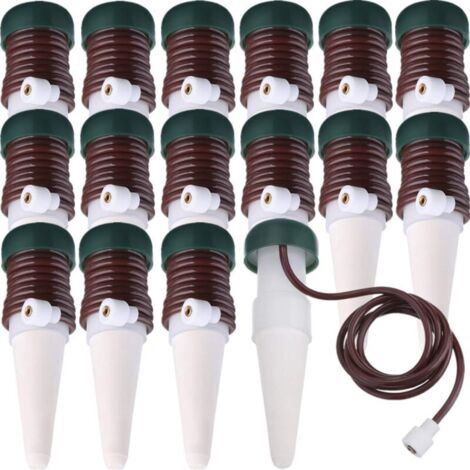 Automatic Watering Stakes Watering System, Automatic Plant Drip Irrigation Slow Release for Indoor or Outdoor Plants (Pack of 16)