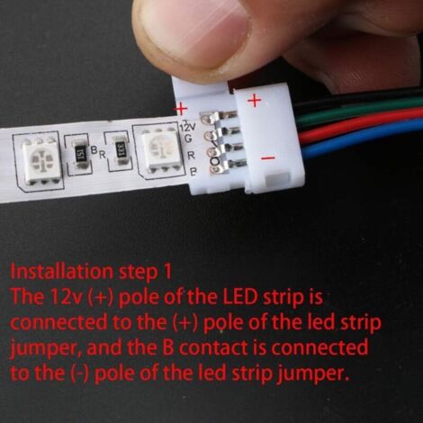 LED Strip Connector Y Splitter, 4-pin 1 to 5-port RGB LED Splitter for ...