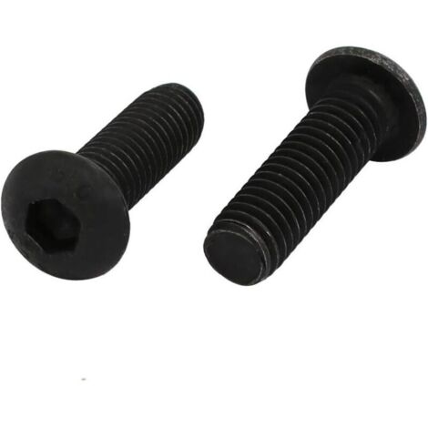 Sourcing map 2pcs M6x20mm Left Hand Thread Screws Chuck Drill Screws Locking Bolt Class 10.9 (1/2)