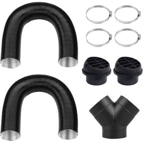 75mm Auxiliary Heating Accessories Car Heating Pipe Kit Exhaust Pipe Diesel Exhaust Pipe Expandable for Car Ventilation Pipe (1/5)