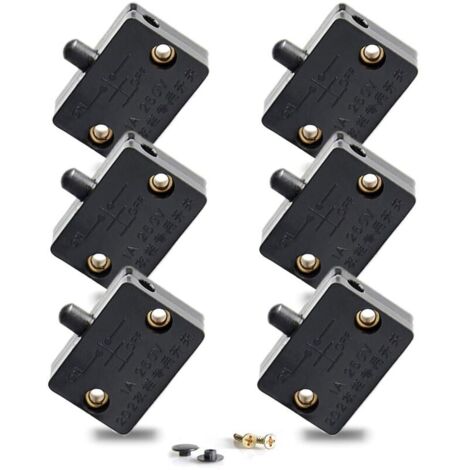 Automatic Cabinet Door Switch, Automatic Lighting Switch for Cabinets, Furniture Countertop Light Switch, 6 Pieces, Lettyer®