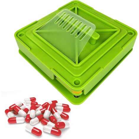 Manual capsule filling machine, 0, 100 holes, for 100 empty capsules, ideal for filling with vitamins, herbs, powder (1/5)