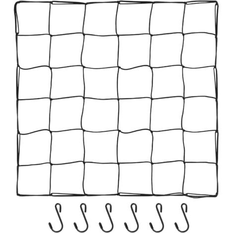 90cm x 90cm Scrog Net, 10cm x 10cm Mesh, Elastic Plant Net with 6 Hooks for Climbing Plants to Promote Plant Growth (1/5)