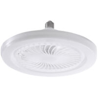 Ceiling Fans with Remote Control, 30W 9.8 Inch Small Quiet Ceiling Fan with E27 LED Light for Bedroom