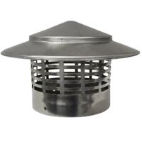 SUS304 Stainless Steel Smoke Exhaust Terminal Vent Cover Diameter 100mm