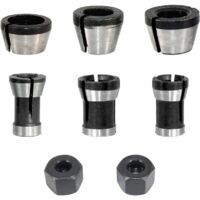 6.35/8 mm router chuck - adapter for wood router bits (8 pieces)