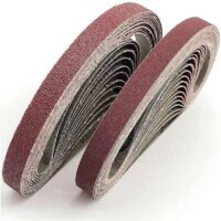 Abrasive belt 13 x 457 mm. 5 different grits (6 x 40/80/120/180/320). Abrasive belt set for Black & Decker Powerfield belt sanders (30 pieces).