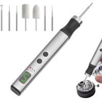Engraving Pen - 5 Speed Engraver with 7 Accessories - Electric Engraving and Polishing Pen for Metal, Electronic Products, Ceramics, Wood, Stone, Jewelry, Glass, Nail Art, Craft Projects for Women
