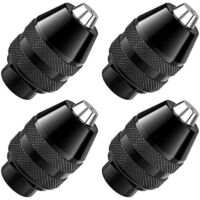 Self-Tightening Chuck for Dremel 4000, 3000, 300, 200, 100, 8200 - 1/32-1/8 Three-Jaw Replacement (4 Pieces)