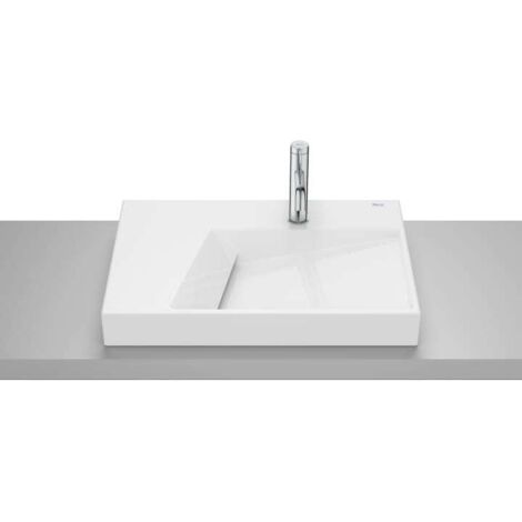 LAVABO SOBRE ENCIMERA HORIZON VIEW 600X420 CON ORIFICIO PARA GRIFERÍA BLANCO