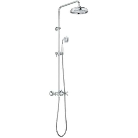 COLUMNA DUCHA BIMANDO CARMEN ROCIADOR ALTO GRAN CAUDAL CROMO
